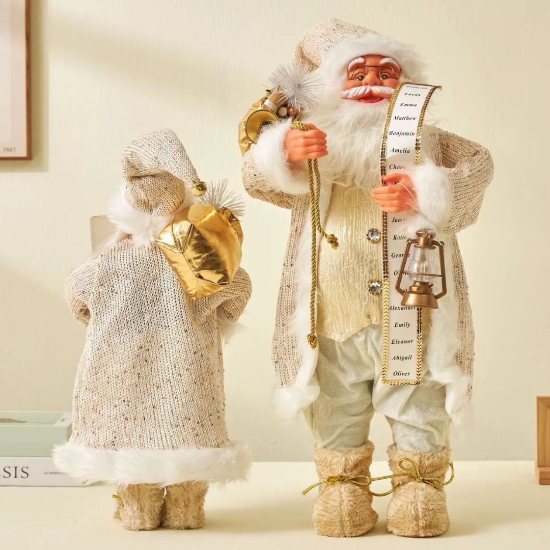 Classic Santa Claus Figurine — 30cm Nordic Christmas Decoration (6 Styles)