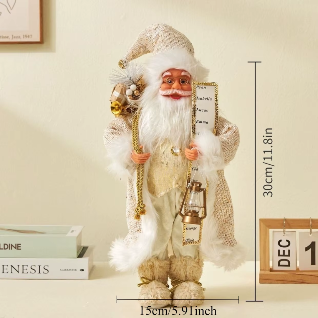Classic Santa Claus Figurine — 30cm Nordic Christmas Decoration (6 Styles)