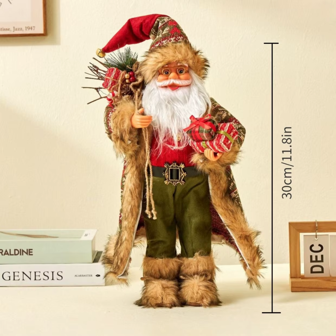 Classic Santa Claus Figurine — 30cm Nordic Christmas Decoration (6 Styles)