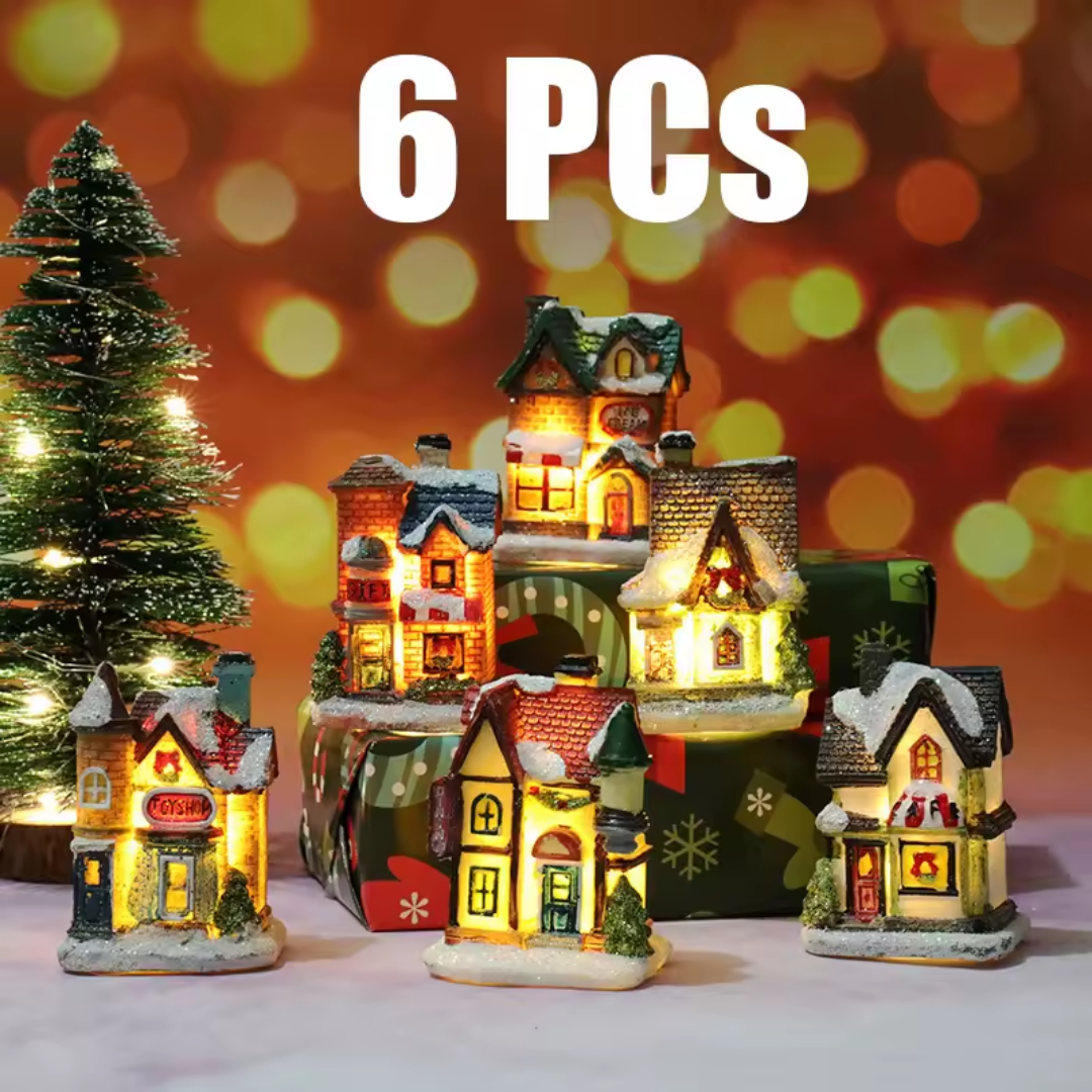 Christmas LED Village Houses β Mini Resin Light Collection (6 Styles)