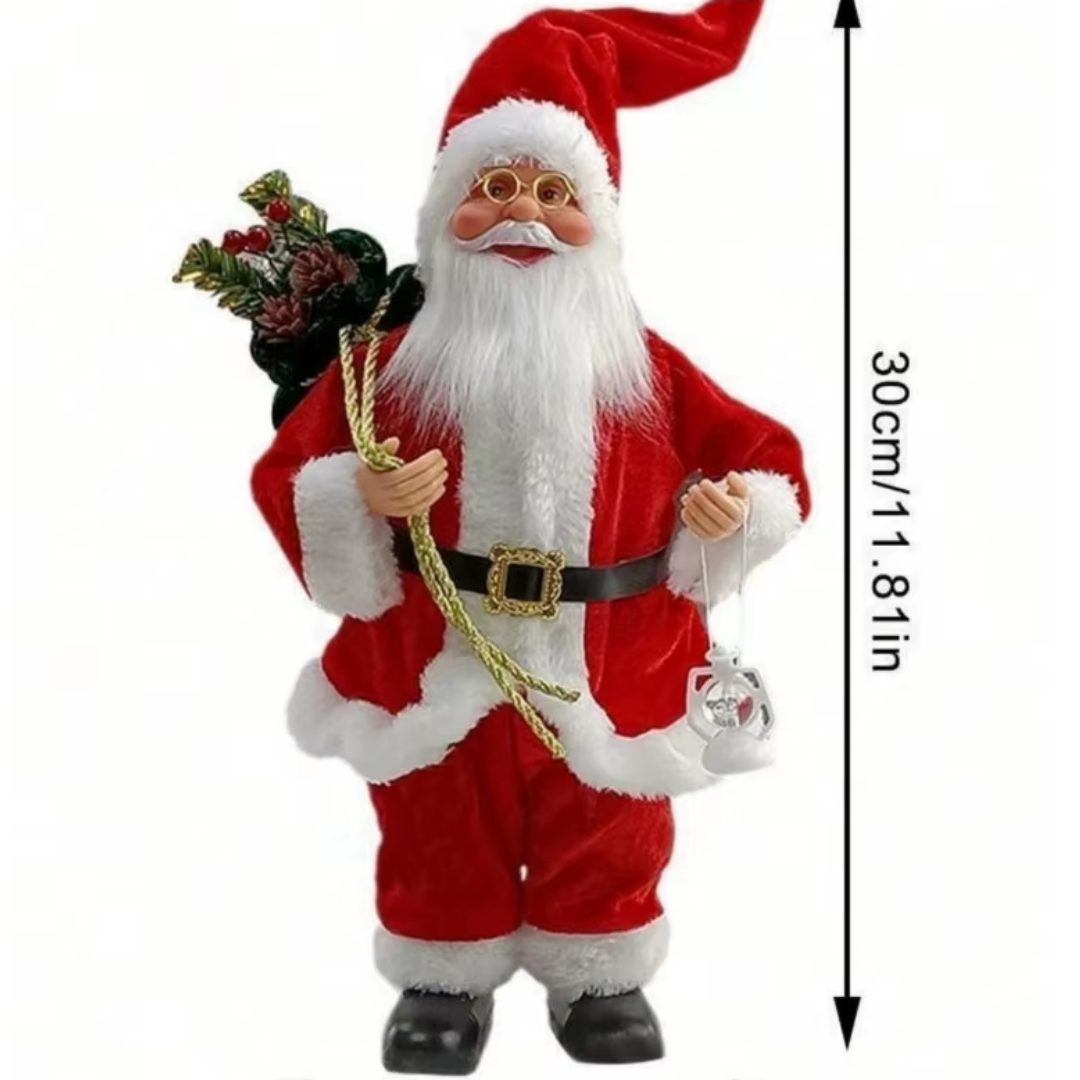 Classic Standing Santa Claus Decoration β Festive Christmas Figurine for Home Holiday Decor