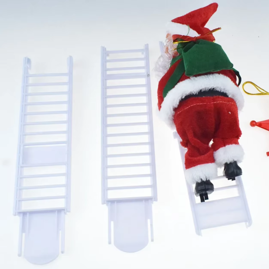 Electric Climbing Santa with Music & LED Lights β Christmas Tree Ornament