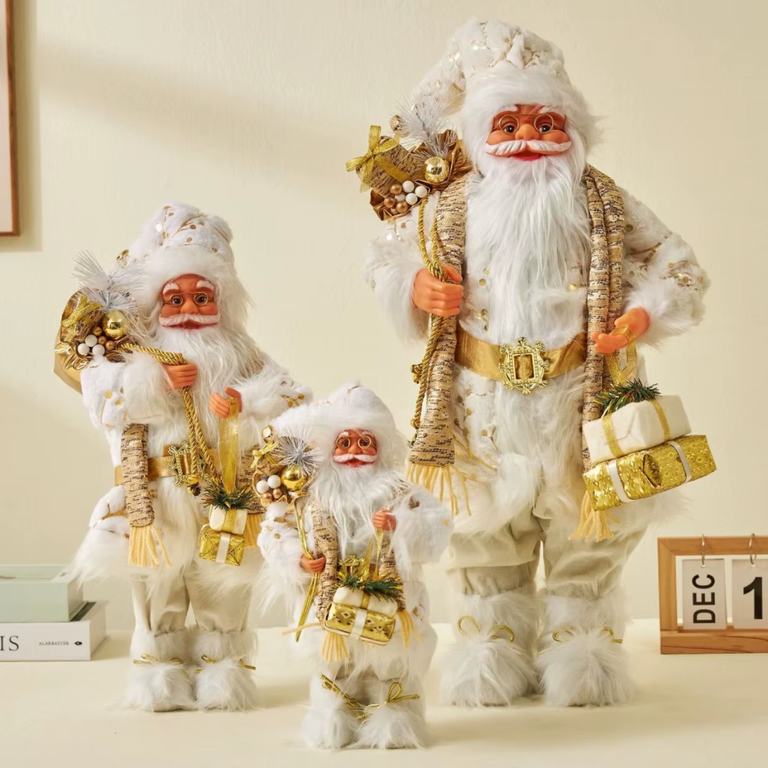 Classic Santa Claus Figurine — 30cm Nordic Christmas Decoration (6 Styles)