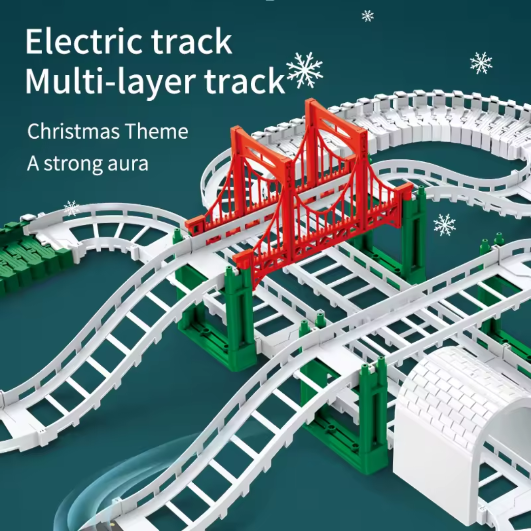 Christmas Electric Rail Train Set β Holiday Express Collection