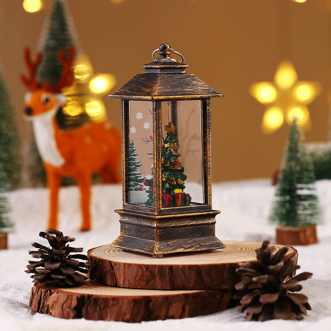 Christmas LED Table Lantern – Mini Windproof Night Light (4 Styles, 13cm)