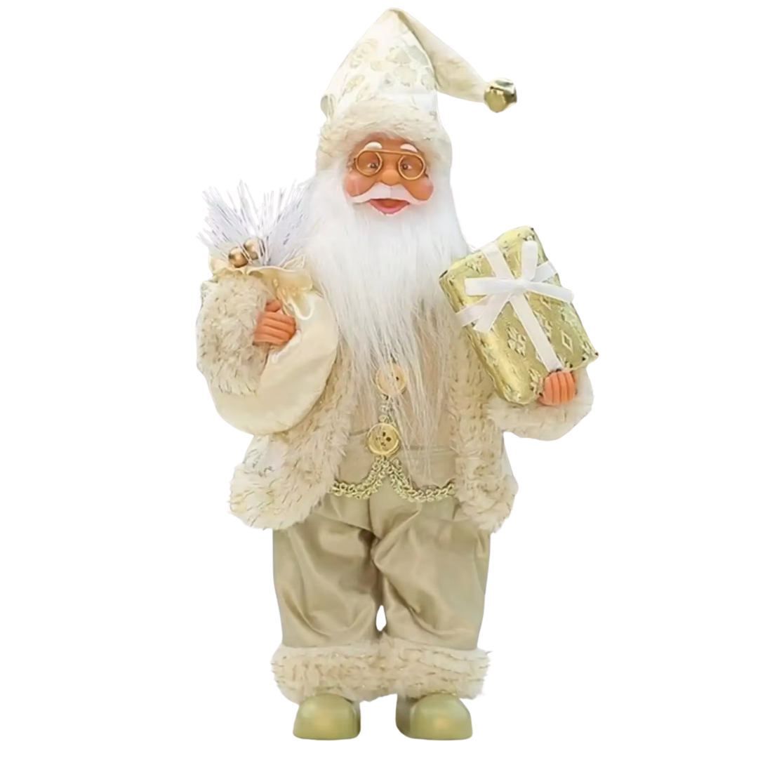 Classic Standing Santa Claus Decoration β Festive Christmas Figurine for Home Holiday Decor