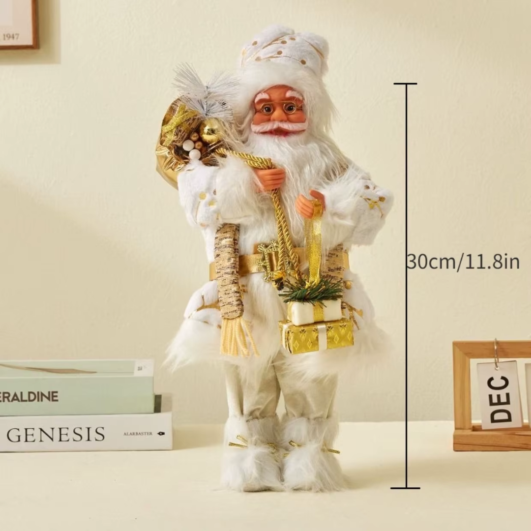 Classic Santa Claus Figurine — 30cm Nordic Christmas Decoration (6 Styles)