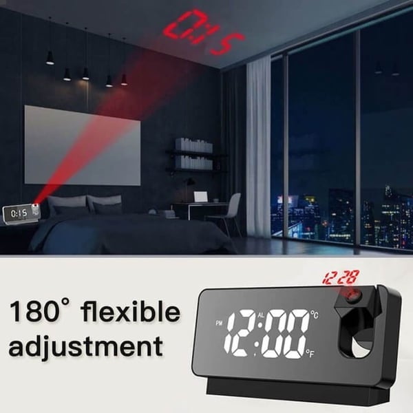 Mirror Projection Alarm Clock