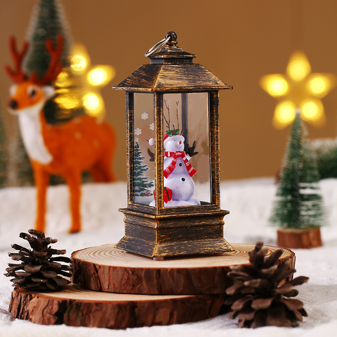 Christmas LED Table Lantern – Mini Windproof Night Light (4 Styles, 13cm)