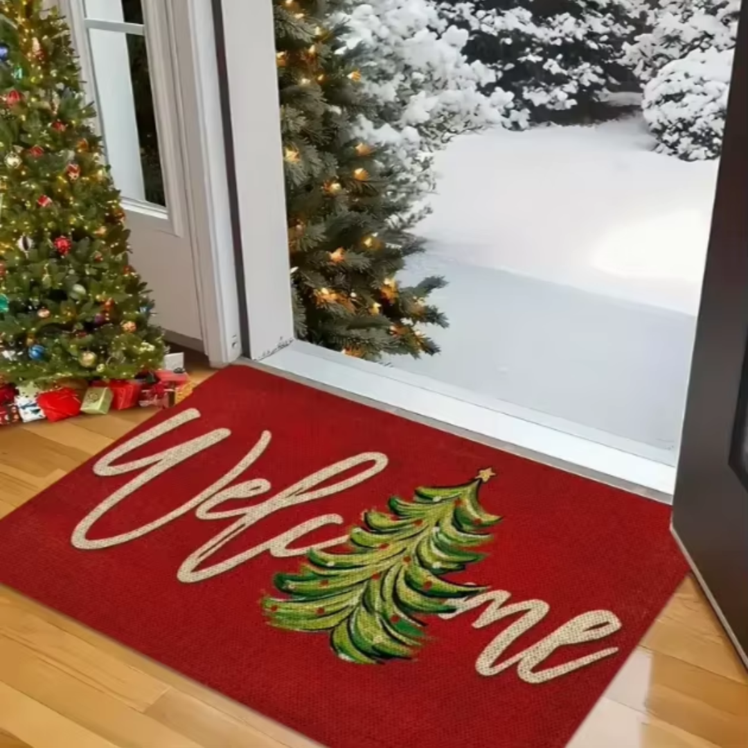 Christmas Welcome Door Mat β Festive Entryway Collection