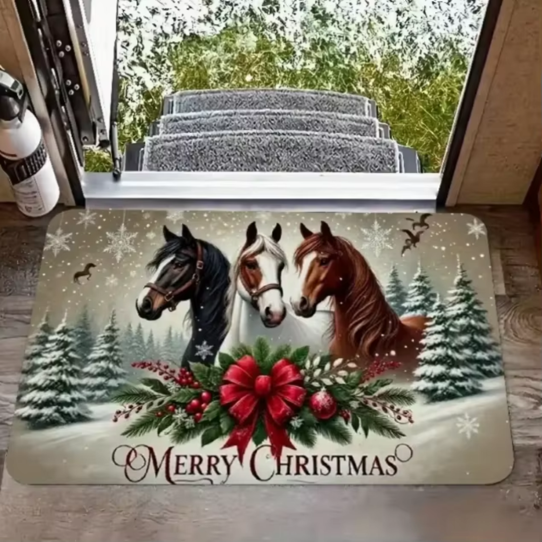 Christmas Welcome Door Mat β Festive Entryway Collection