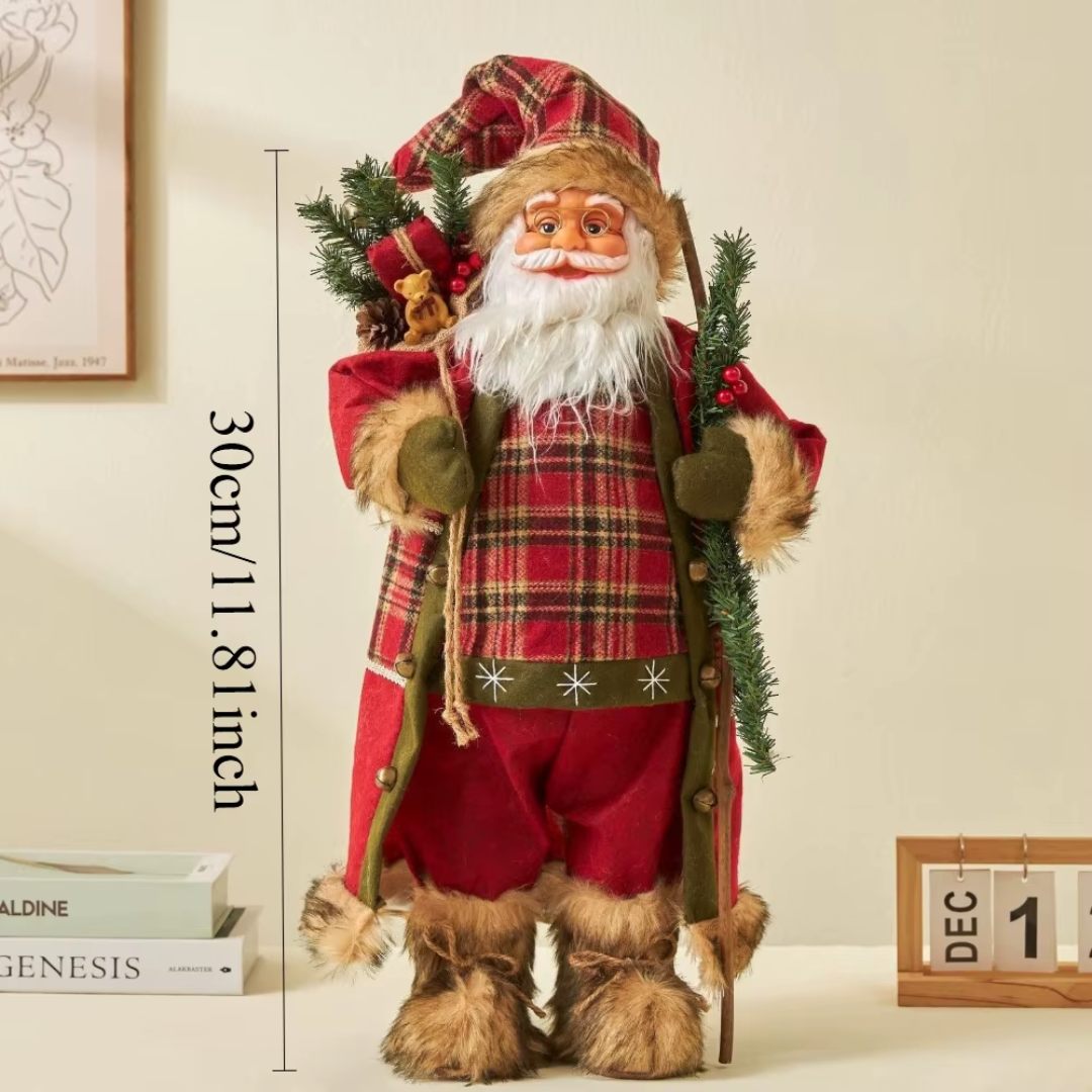 Classic Santa Claus Figurine — 30cm Nordic Christmas Decoration (6 Styles)