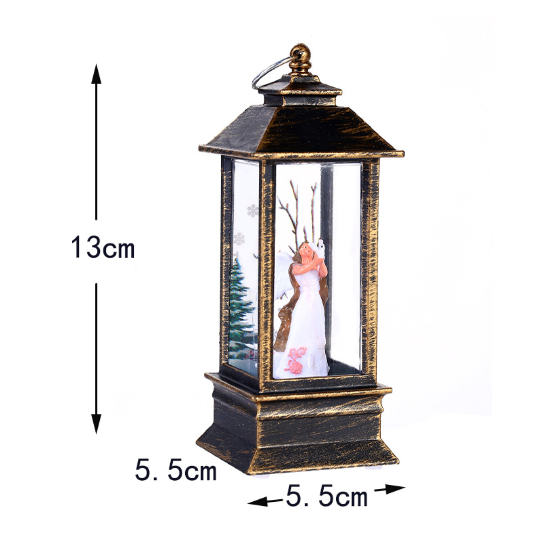 Christmas LED Table Lantern – Mini Windproof Night Light (4 Styles, 13cm)