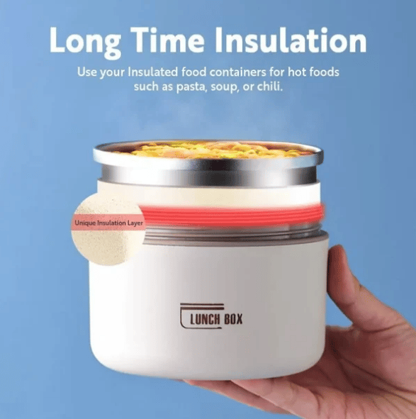 PORTABLE INSULATED LUNCH CONTAINER SET