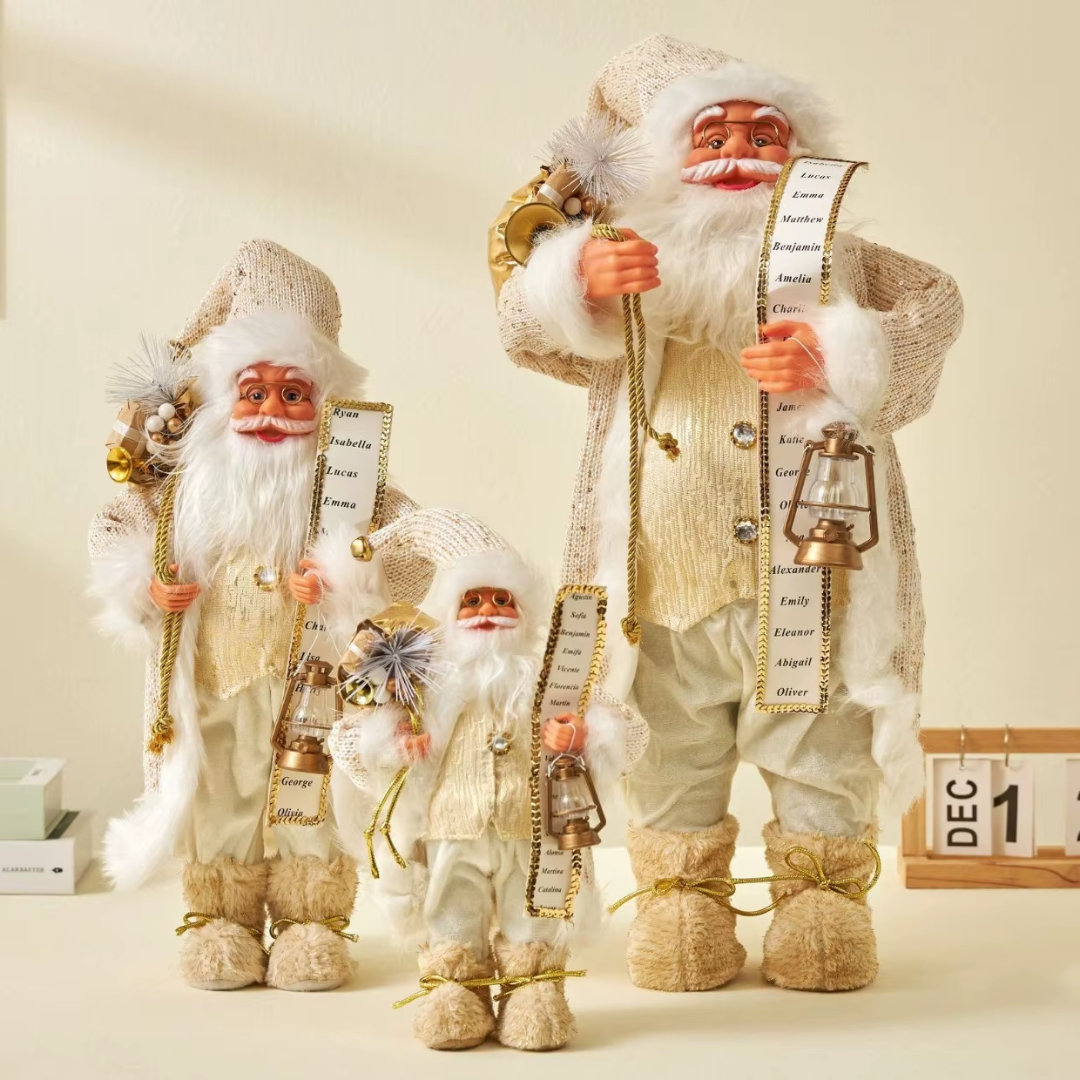 Classic Santa Claus Figurine — 30cm Nordic Christmas Decoration (6 Styles)