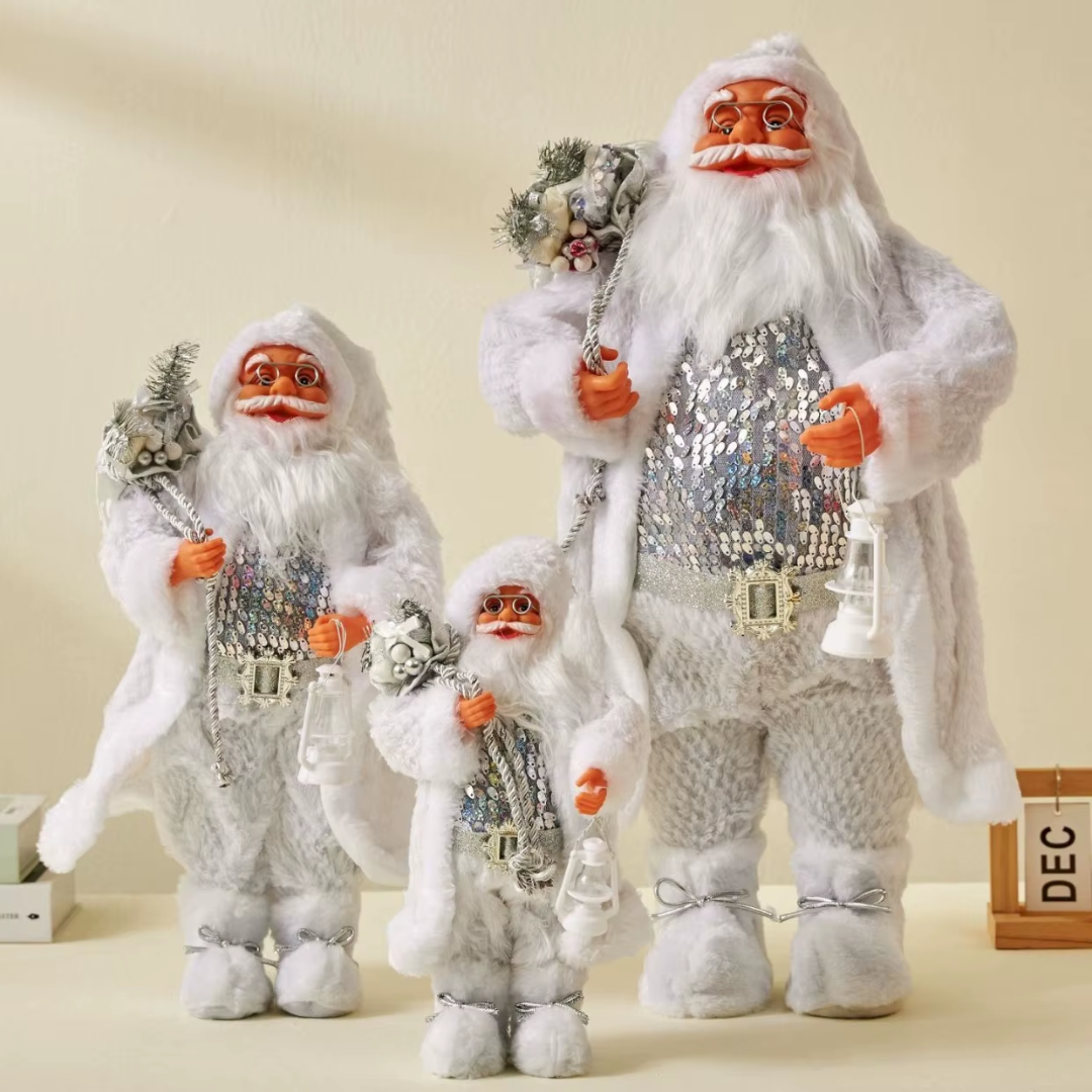 Classic Santa Claus Figurine — 30cm Nordic Christmas Decoration (6 Styles)