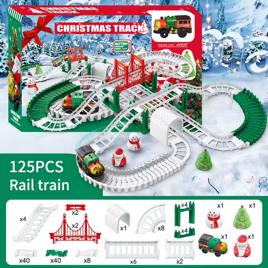 Christmas Electric Rail Train Set – Holiday Express Collection