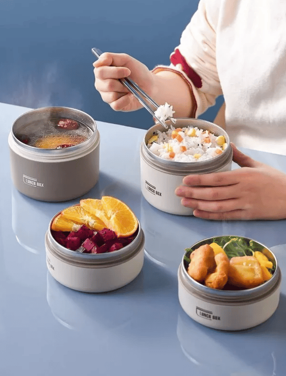 PORTABLE INSULATED LUNCH CONTAINER SET