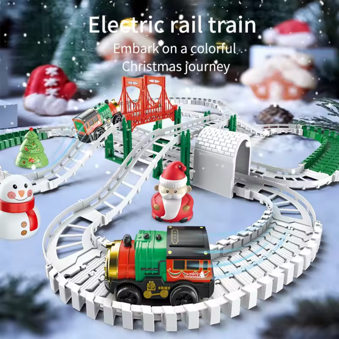 Christmas Electric Rail Train Set – Holiday Express Collection