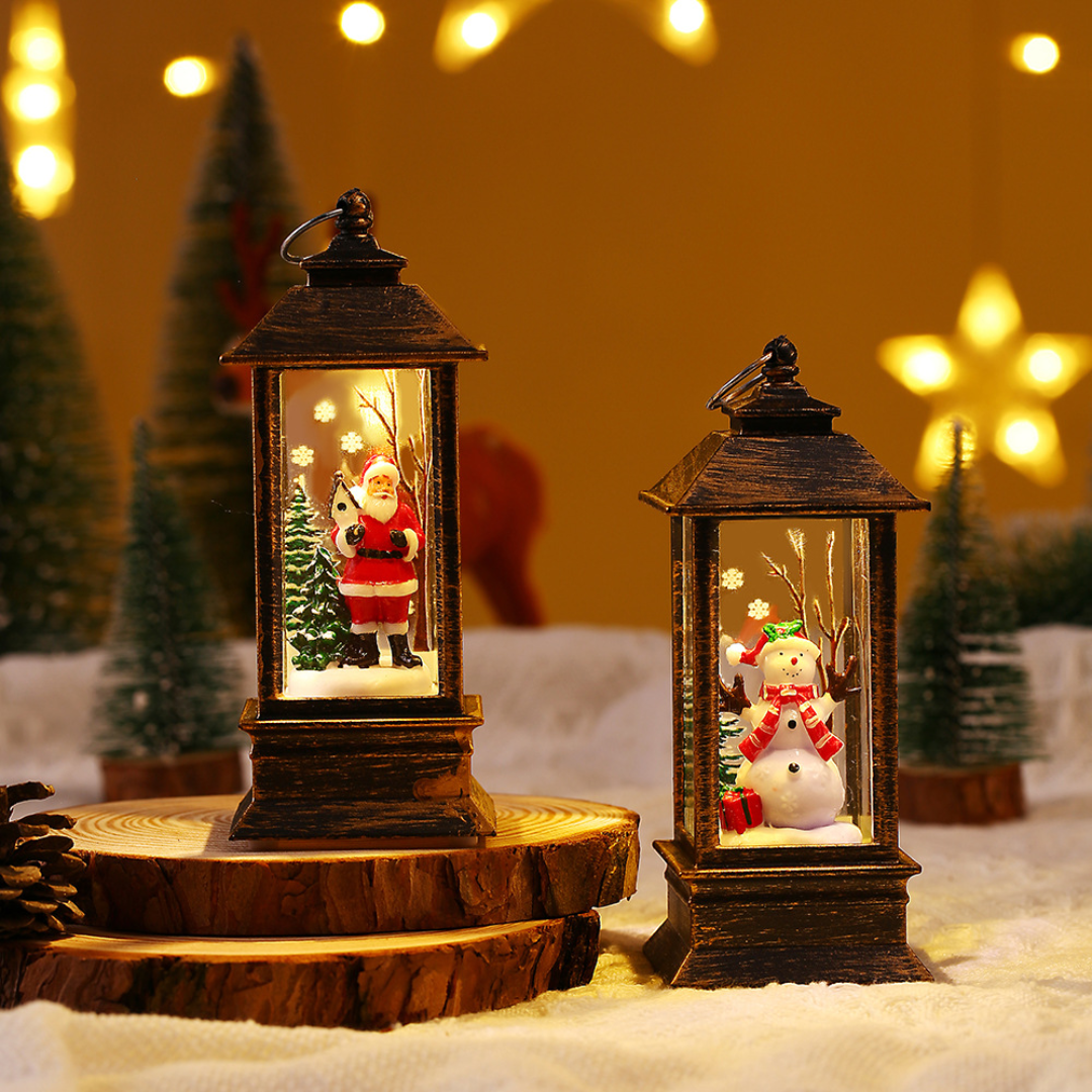 Christmas LED Table Lantern – Mini Windproof Night Light (4 Styles, 13cm)