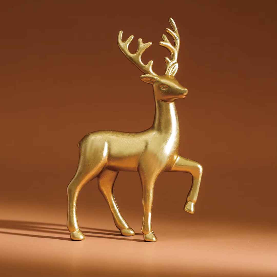 Reindeer Figurine Set (2 Pieces) – Modern Nordic Christmas Décor