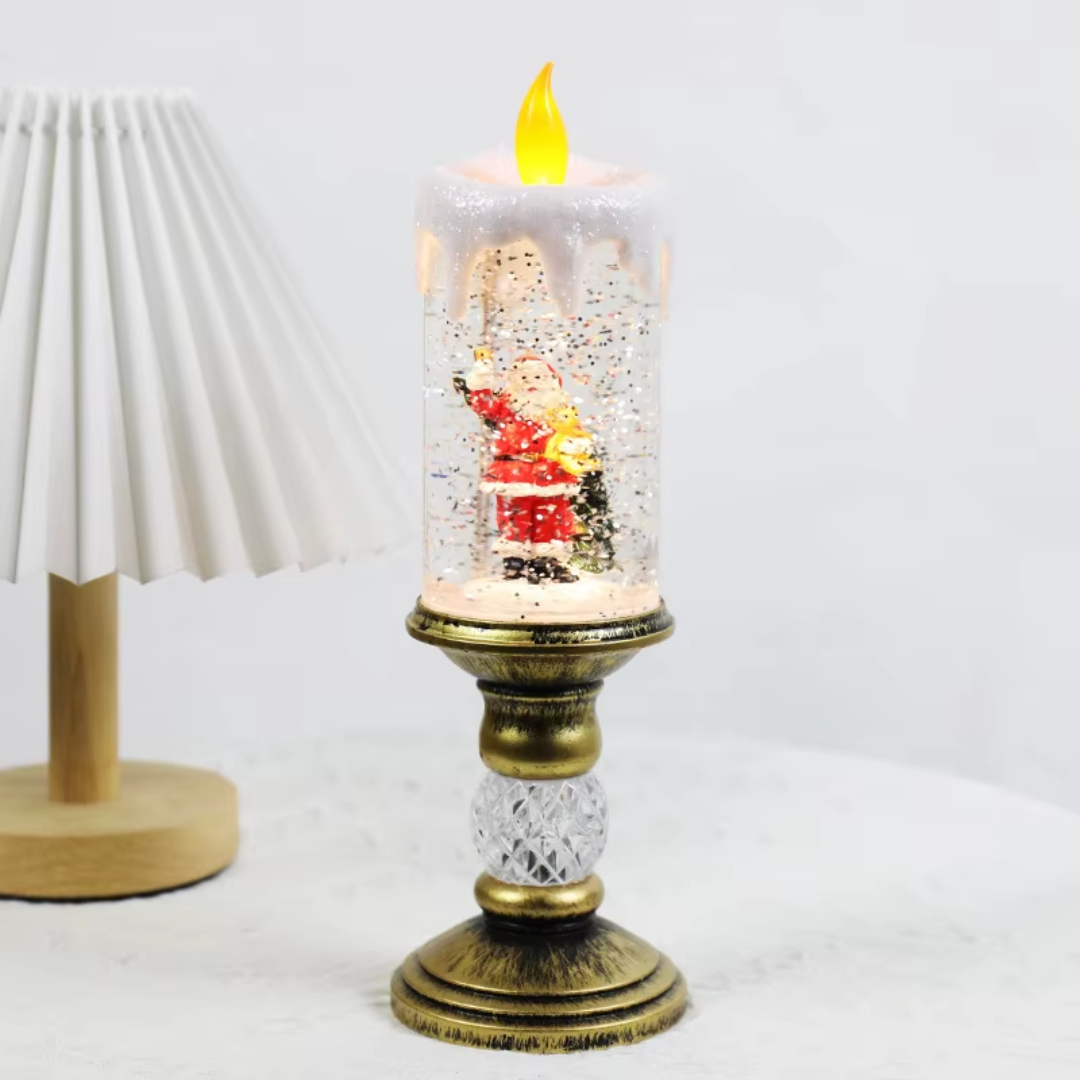 LED Christmas Candle Light – Sparkling Crystal Waterfall Edition