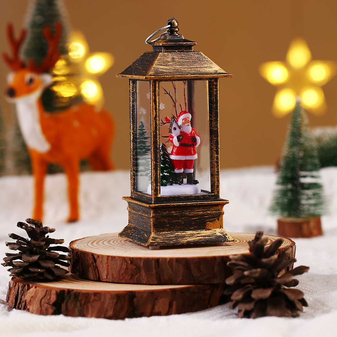 Christmas LED Table Lantern – Mini Windproof Night Light (4 Styles, 13cm)