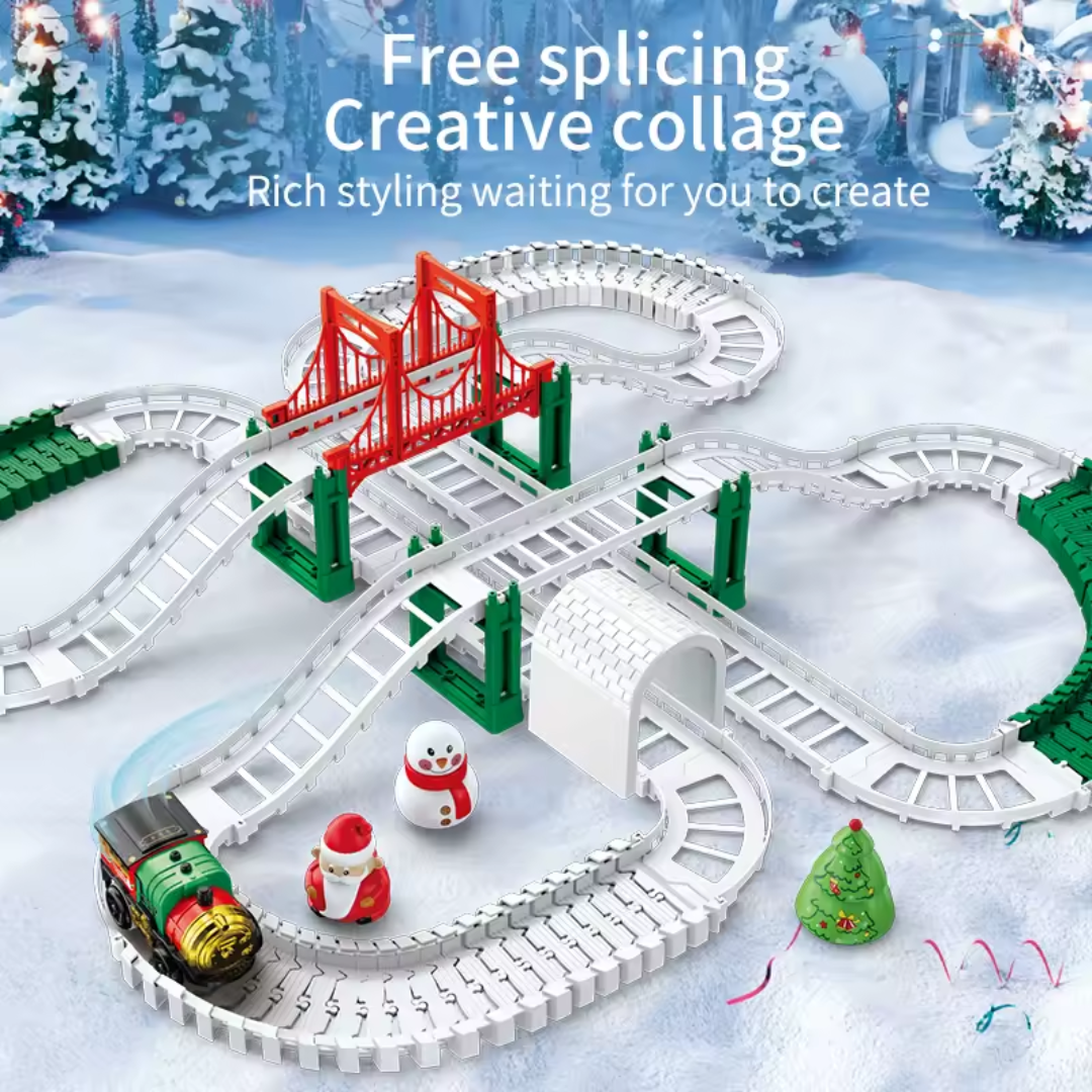 Christmas Electric Rail Train Set – Holiday Express Collection