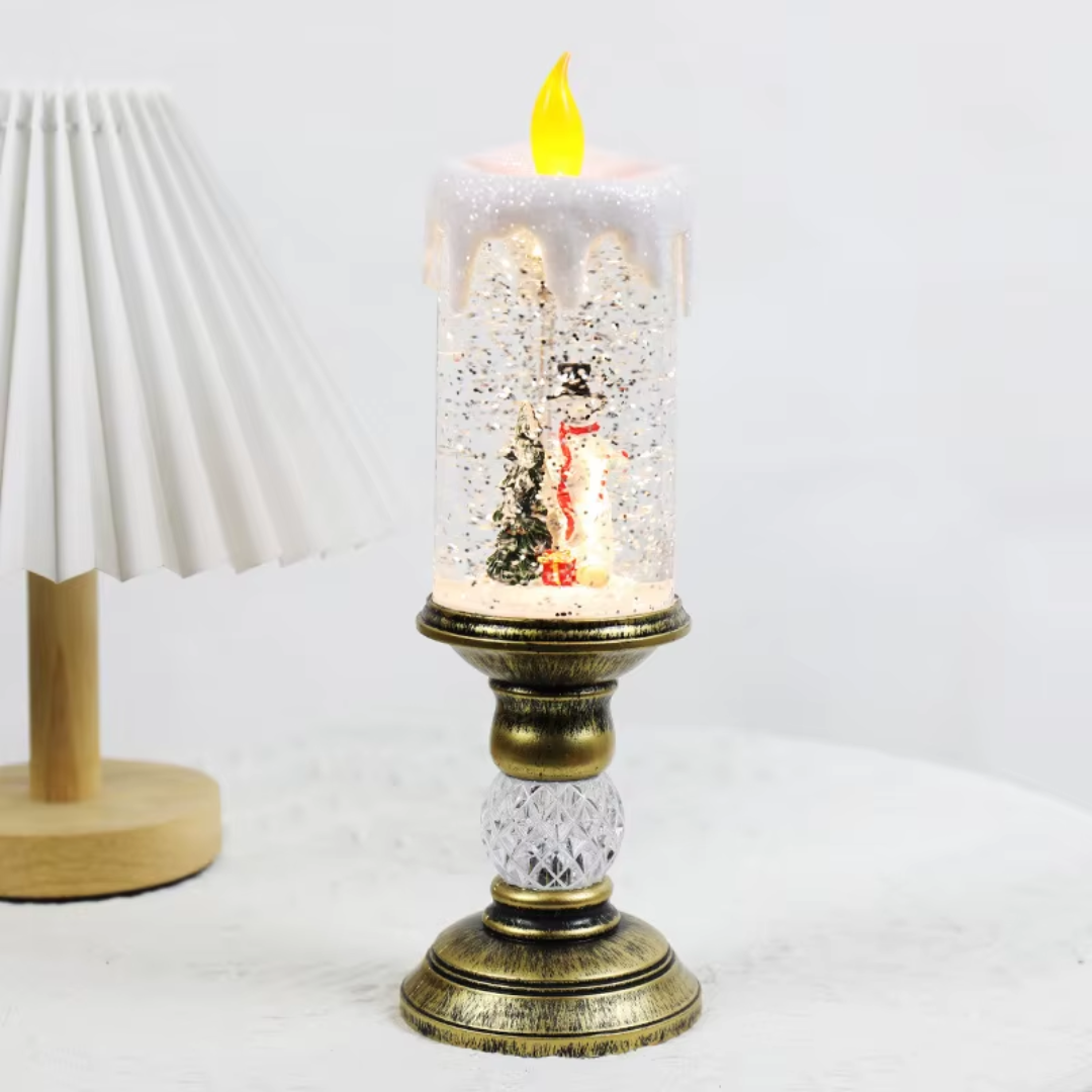 LED Christmas Candle Light – Sparkling Crystal Waterfall Edition