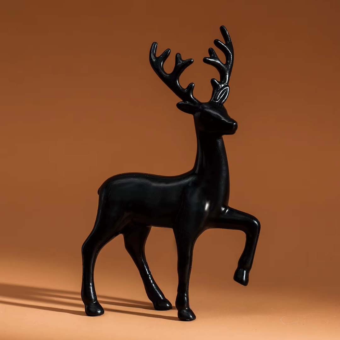 Reindeer Figurine Set (2 Pieces) – Modern Nordic Christmas Décor