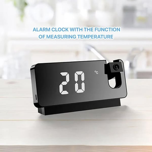 Mirror Projection Alarm Clock