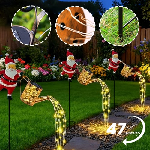 Solar Watering Can Garden Lights